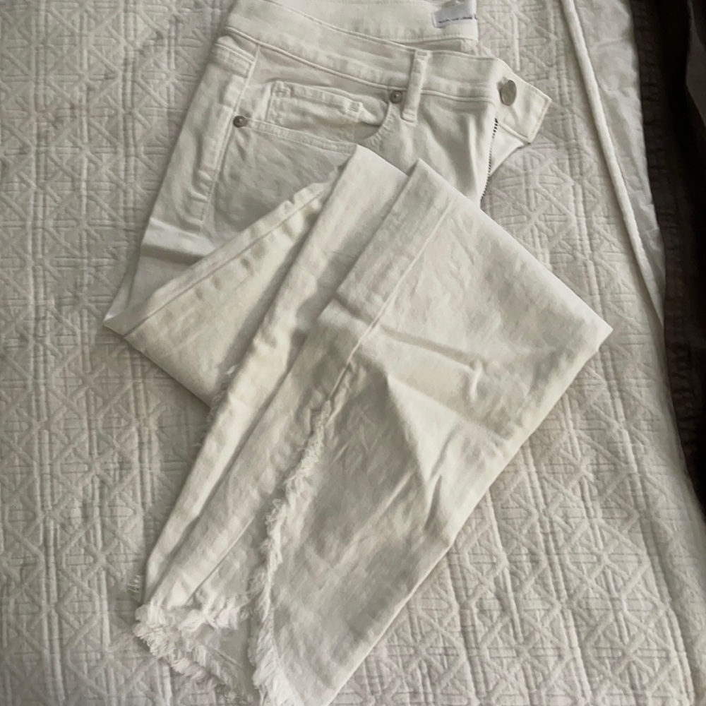 LOFT Women's Cream Jeans